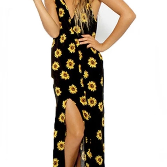 sunflower maxi dress